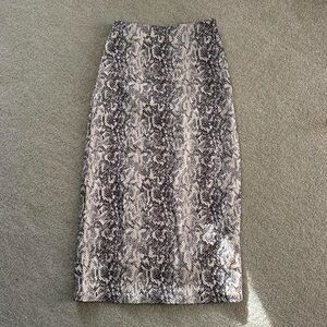 Snake Print Women's Skirt